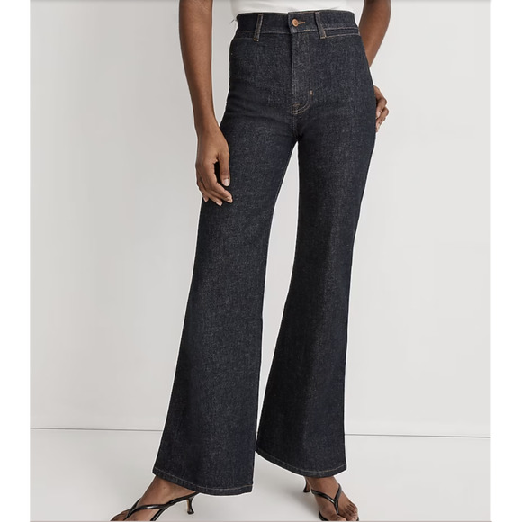 Madewell 11" High-Rise Flare Jeans in Durland Wash | Sz 31 | NWT $138 - Picture 2 of 6